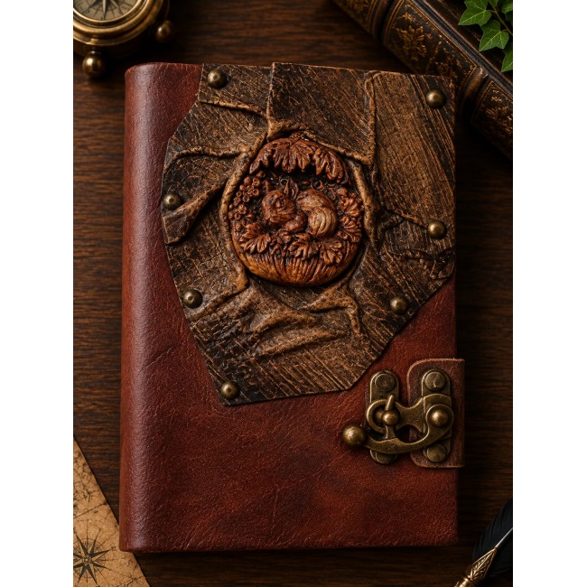 13cm x 18cm middle leather notebook -8